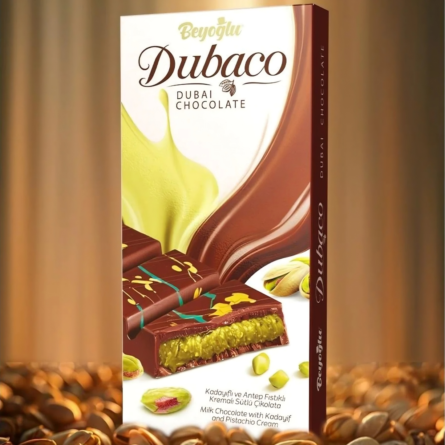 Dubaco Signature Pistachio Knafeh Chocolate Bar